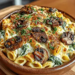 Willkommen zu einem köstlichen Rezept, das sowohl geschmacklich als auch in seiner Nährstoffvielfalt überzeugt: der Käse-Spinat-Pilz-Pasta-Auflauf. Dieses Gericht vereint die herzhaften Aromen von frischem Spinat, zarten Champignons und cremigen Käsesorten zu einem unwiderstehlichen Auflauf, der sich perfekt für ein Familienessen, ein gemütliches Abendessen mit Freunden oder auch als Meal Prep für die Woche eignet.