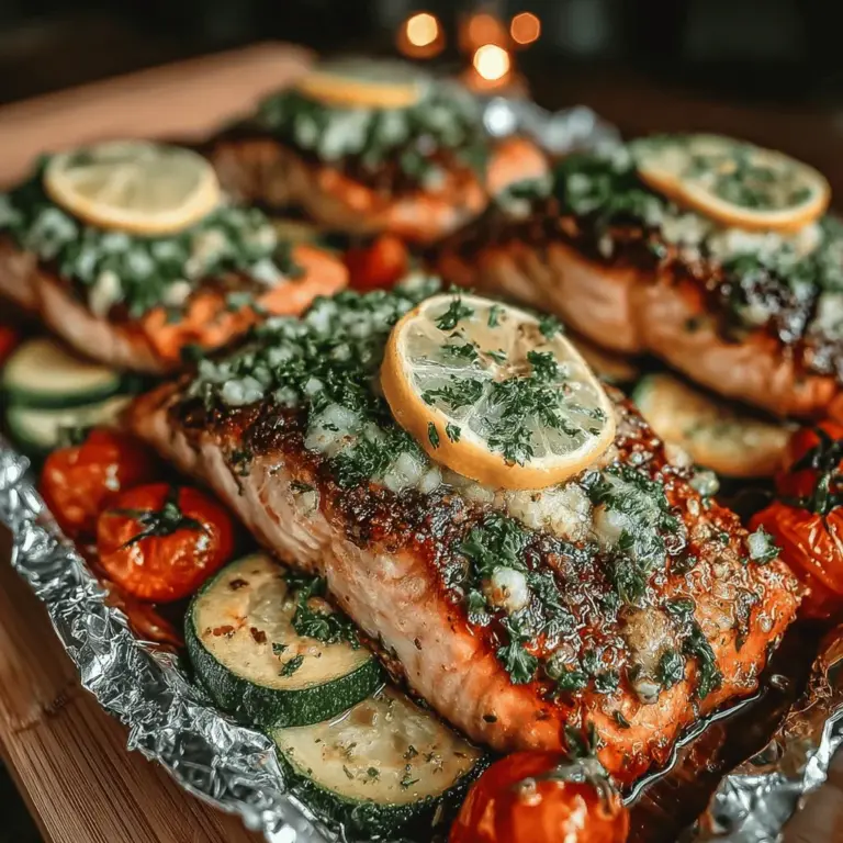 In der Welt der Kulinarik spielen Rezepte eine entscheidende Rolle. Sie sind nicht nur eine Anleitung zur Zubereitung von Speisen, sondern auch eine Möglichkeit, verschiedene Geschmäcker und Kulturen zu entdecken. Heute möchten wir Ihnen ein einfaches und dennoch köstliches Rezept vorstellen, das perfekt für ein schnelles Abendessen oder eine besondere Gelegenheit ist: Knoblauchbutter-Lachs in Folienpackungen. Dieses Gericht vereint die frischen Aromen von Lachs, Gemüse und einer aromatischen Knoblauch-Butter-Mischung, die das Geschmackserlebnis zu einem wahren Genuss macht.