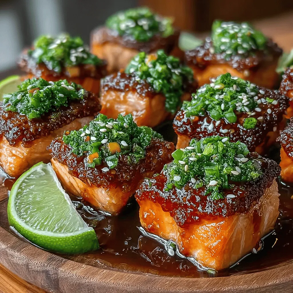Die Würzigen Mango-Glasierte Lachs-Happen sind nicht nur ein Gaumenschmaus, sondern auch ein kulinarisches Highlight, das in der modernen Küche immer beliebter wird. Dieses Rezept verbindet die süßen und fruchtigen Aromen reifer Mangos mit dem zarten, saftigen Geschmack von Lachs, was zu einer harmonischen Geschmacksexplosion führt, die sowohl bei Familienessen als auch bei festlichen Anlässen begeistert. Ursprünglich inspiriert von der asiatischen Küche, bringt dieses Gericht eine köstliche Mischung aus Aromen und Texturen auf den Tisch und ist dabei einfach zuzubereiten.