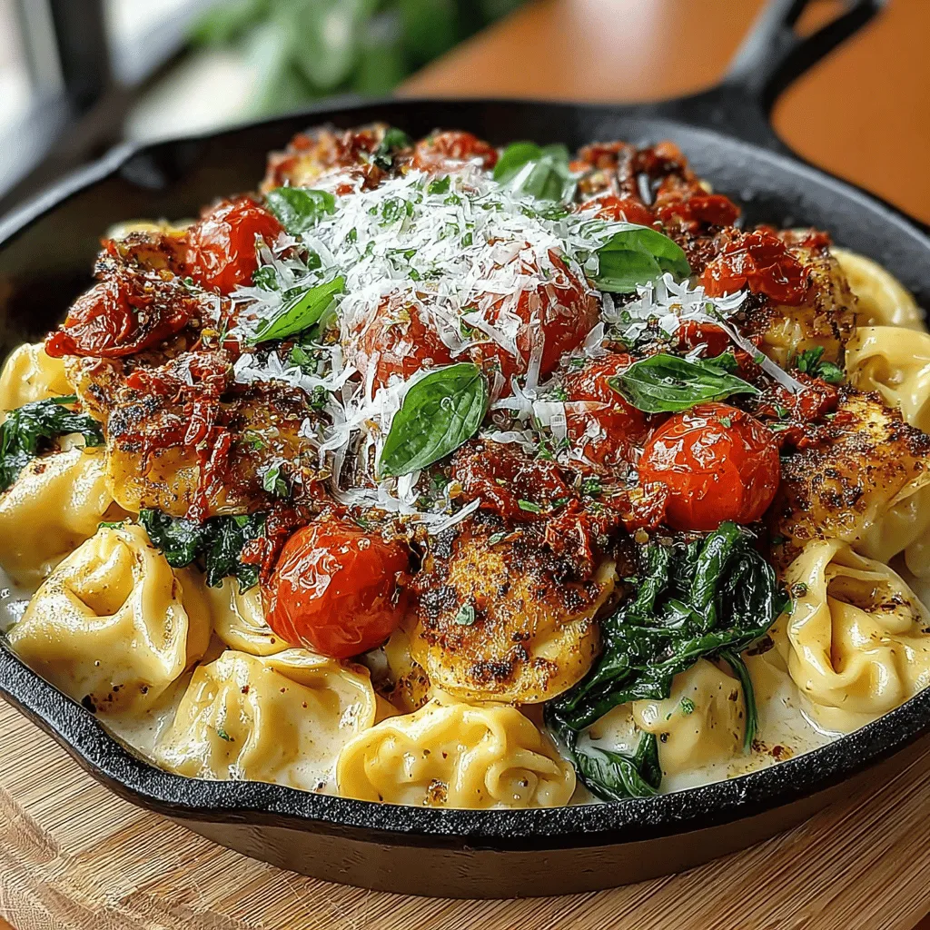 Die Toskanische Tortellini-Pfanne mit getrockneten Tomaten ist ein wahrhaft köstliches Gericht, das die Essenz der italienischen Küche einfängt. Diese herzhafte Pfanne kombiniert zarte Tortellini, frische Gemüse und aromatische Gewürze zu einem wahren Genuss, der sowohl als schnelles Abendessen unter der Woche als auch für besondere Anlässe geeignet ist. Die Kombination aus cremiger Schlagsahne, herzhaften getrockneten Tomaten und frischem Spinat verleiht dem Gericht eine wunderbare Tiefe und Komplexität.