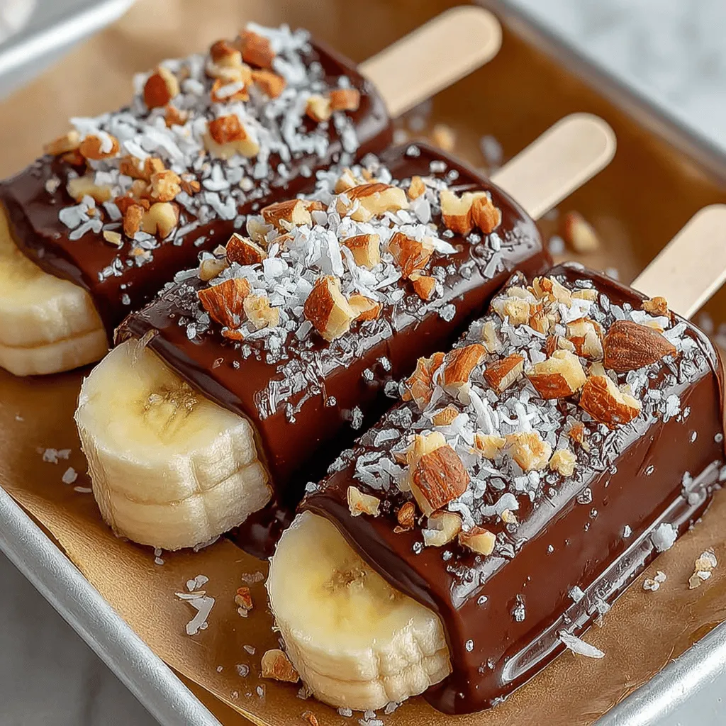 Die Choco-Bananen Bliss Pops sind eine wunderbare Möglichkeit, reife Bananen zu verwenden, die vielleicht schon etwas zu weich geworden sind, um sie frisch zu essen. Anstatt sie wegzuwerfen, verwandeln wir sie in ein leckeres und schokoladiges Dessert. Diese Pops sind nicht nur eine gesunde Alternative zu herkömmlichem Eis, sondern sie sind auch perfekt für Kindergeburtstagsfeiern, Sommerfeste oder einfach als Snack für zwischendurch. Mit nur wenigen Zutaten und einer kurzen Zubereitungszeit können Sie einen erfrischenden Genuss zubereiten, der sowohl nährstoffreich als auch lecker ist.