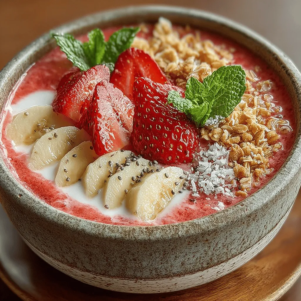 Die Beeren Genuss Smoothie Bowl ist nicht nur ein kulinarischer Hochgenuss, sondern auch ein wahrhaftiger Alleskönner in der modernen Küche. Diese cremige und fruchtige Schüssel ist nicht nur ein Genuss für den Gaumen, sondern auch ein Augenschmaus, der zum gesunden Lebensstil beiträgt. Smoothie Bowls haben in den letzten Jahren an Beliebtheit gewonnen, nicht nur aufgrund ihrer köstlichen Aromen, sondern auch wegen ihrer Vielseitigkeit und der zahlreichen gesundheitlichen Vorteile, die sie bieten. Sie sind eine großartige Möglichkeit, frisches Obst in Ihre Ernährung zu integrieren und können mit verschiedenen Toppings verfeinert werden, um jeden Bissen zu einem einzigartigen Erlebnis zu machen.