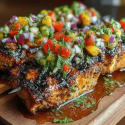 Grillen ist nicht nur eine beliebte Kochmethode, sondern auch eine wunderbare Möglichkeit, die Aromen frischer Zutaten zu betonen. Die gegrillten Hähnchenspieße mit frischer Pfirsichsalsa sind ein perfektes Beispiel dafür, wie einfache Zutaten zu einem köstlichen und gesunden Gericht kombiniert werden können. Diese Kombination aus zartem Hähnchenfleisch und fruchtiger Salsa ist ideal für Sommerabende, Grillpartys oder sogar ein schnelles Abendessen unter der Woche.