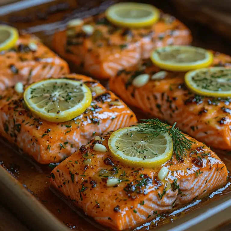 Wenn Sie auf der Suche nach einem gesunden und schmackhaften Gericht sind, das sowohl einfach zuzubereiten als auch beeindruckend aussieht, dann ist unser Zesty Lemon Herb Lachsauflauf genau das Richtige für Sie. Dieses köstliche Rezept kombiniert die zarten Aromen von frischem Lachs mit der spritzigen Frische von Zitronen und einer Vielzahl von aromatischen Kräutern. Es ist nicht nur ein Fest für die Sinne, sondern auch eine hervorragende Quelle für essentielle Nährstoffe, die Sie und Ihre Familie zufriedenstellen werden.