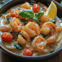 Die italienische Küche ist bekannt für ihre köstlichen, aromatischen Gerichte, die sowohl einfach zuzubereiten als auch voller Geschmack sind. Eines dieser wunderbaren Rezepte ist die „Lustige cremige Toskanische Garnelen-Linguine“. Dieses Gericht vereint die Frische der Meeresfrüchte mit einer reichhaltigen, cremigen Sauce und ist perfekt für ein schnelles Abendessen unter der Woche oder ein besonderes Festmahl.