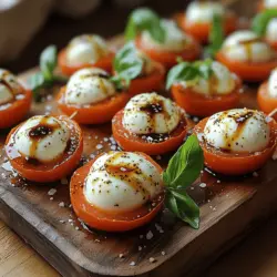 Um diese köstlichen Mini Caprese Bites zuzubereiten, benötigen Sie folgende Zutaten: