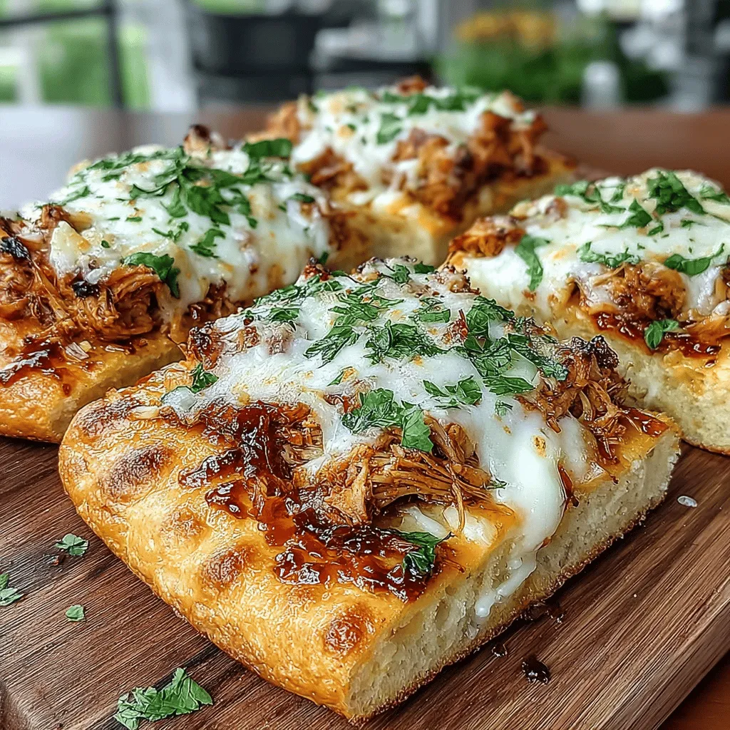 Wenn es um die perfekte Kombination aus Geschmack und Bequemlichkeit geht, ist das BBQ-Hühnchen-Fladenbrot mit roter Zwiebel und Mozzarella ein wahres Highlight. Diese einfache, aber schmackhafte Speise vereint die Aromen von zartem, BBQ-glasiertem Hühnchen mit der Cremigkeit von geschmolzenem Mozzarella und dem knackigen Biss von roten Zwiebeln. Ob für eine gesellige Runde mit Freunden, ein entspanntes Familienessen oder einen schnellen Snack nach einem langen Tag – dieses Gericht ist unkompliziert zuzubereiten und wird sicherlich allen schmecken.