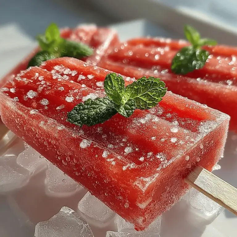 In der modernen Küche sind Rezepte mehr als nur eine Anleitung zum Kochen; sie sind ein Ausdruck von Kreativität, Gesundheit und Gemeinschaft. Besonders in den warmen Monaten sehnen wir uns nach erfrischenden und gesunden Snacks, die uns nicht nur sättigen, sondern auch unsere Sinne ansprechen. Das Rezept für die "Erfrischenden Wassermelonen Genuss-Pops" bietet genau das: eine köstliche Möglichkeit, die Sommerhitze zu bekämpfen und gleichzeitig einen gesunden Snack zu genießen. Diese Popsicle-Variante aus frischer Wassermelone ist einfach zuzubereiten und wird sowohl bei Kindern als auch bei Erwachsenen ein Hit sein.