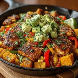 In der Welt der gesunden und schmackhaften Küche erfreuen sich Gerichte, die sowohl nahrhaft als auch einfach zuzubereiten sind, immer größerer Beliebtheit. Eines dieser köstlichen Rezepte ist das schärfensüße Southwest-Hühnchen & Süßkartoffel-Hash. Dieses Gericht kombiniert die Süße von Süßkartoffeln mit der würzigen Note von Hühnchen und einer Vielzahl von buntem Gemüse. Es ist nicht nur ein Genuss für die Augen, sondern bietet auch eine ausgewogene Nährstoffzusammensetzung, die ideal für eine gesunde Ernährung ist.
