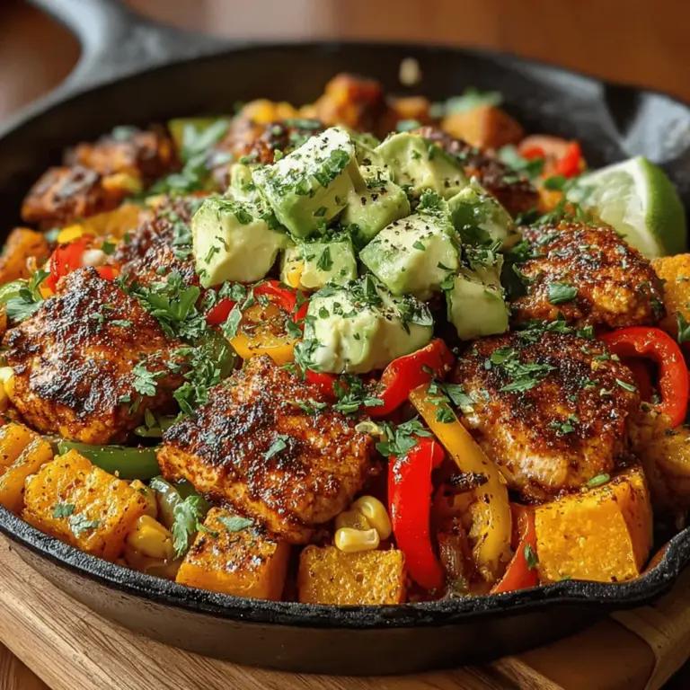 In der Welt der gesunden und schmackhaften Küche erfreuen sich Gerichte, die sowohl nahrhaft als auch einfach zuzubereiten sind, immer größerer Beliebtheit. Eines dieser köstlichen Rezepte ist das schärfensüße Southwest-Hühnchen & Süßkartoffel-Hash. Dieses Gericht kombiniert die Süße von Süßkartoffeln mit der würzigen Note von Hühnchen und einer Vielzahl von buntem Gemüse. Es ist nicht nur ein Genuss für die Augen, sondern bietet auch eine ausgewogene Nährstoffzusammensetzung, die ideal für eine gesunde Ernährung ist.