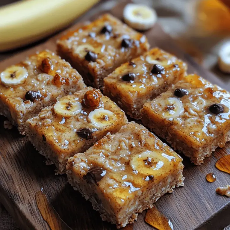 Süße Bananen-Hafer-Frühstücksriegel sind nicht nur eine köstliche Möglichkeit, den Tag zu beginnen, sondern auch eine gesunde Wahl für alle, die unterwegs sind. Diese Riegel sind eine perfekte Kombination aus nahrhaften Zutaten, die Energie spenden und den Körper mit wichtigen Nährstoffen versorgen. Ob zum Frühstück, als Snack am Nachmittag oder nach dem Sport – diese Riegel sind vielseitig und einfach zuzubereiten.