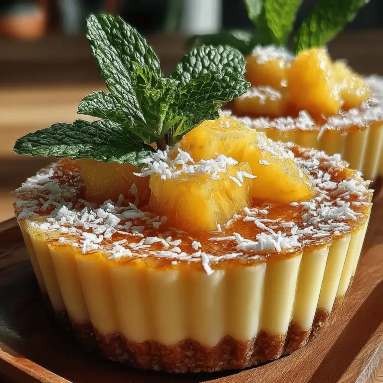 Willkommen zu einem der erfrischendsten und geschmackvollsten Rezepte, das die Tropen direkt in Ihre Küche bringt! Die Tropischen Freude: Gefrorene Ananas-Kokosnuss-Becher sind das perfekte Dessert für heiße Sommertage oder als kühlender Snack zu jeder Jahreszeit. Diese köstlichen Becher kombinieren die Süße frischer Ananas mit der Cremigkeit von Kokosnuss und sind einfach zuzubereiten. Egal, ob Sie eine Gartenparty veranstalten oder einfach nur sich selbst etwas Gutes tun möchten, dieses Rezept wird Ihre Geschmacksknospen verwöhnen und Ihre Gäste beeindrucken.