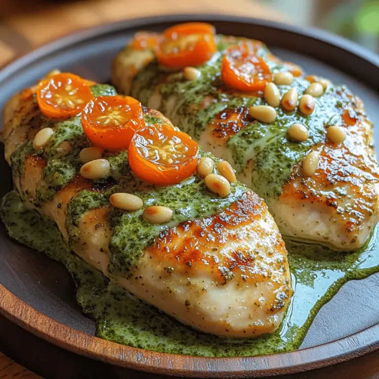 Das cremige Basilikumpesto-Hühnchen ist ein Gericht, das nicht nur durch seinen intensiven Geschmack besticht, sondern auch durch seine Einfachheit und Schnelligkeit in der Zubereitung. In der heutigen schnelllebigen Welt suchen viele von uns nach Möglichkeiten, gesunde und schmackhafte Gerichte zuzubereiten, die sowohl nahrhaft als auch unkompliziert sind. Dieses Rezept vereint all diese Eigenschaften und ist somit zu einem Favoriten in vielen Haushalten geworden.