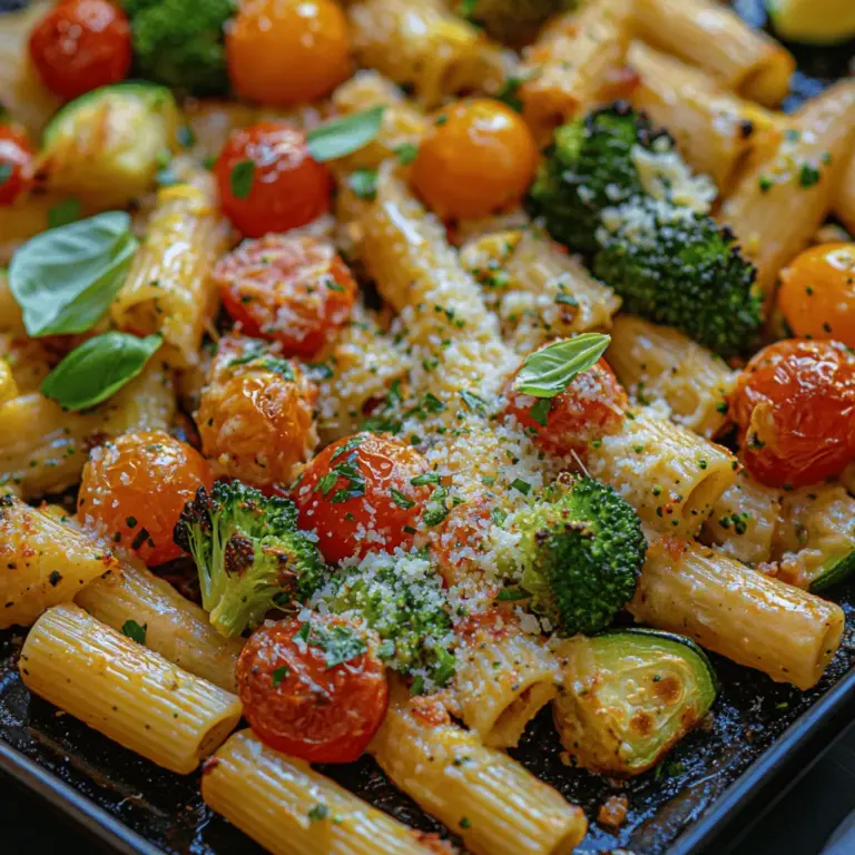Die cremige Pasta mit geröstetem Gemüse ist nicht nur ein Genuss für den Gaumen, sondern auch eine gesunde und nahrhafte Mahlzeit, die einfach zuzubereiten ist. Diese Pasta kombiniert die Aromen von frisch geröstetem Gemüse und einer cremigen Sauce, die selbst die wählerischsten Esser begeistert. Das Gericht eignet sich perfekt für ein schnelles Abendessen unter der Woche oder als festliches Gericht für besondere Anlässe. In einer Welt, in der gesunde Ernährung und köstliches Essen oft schwer zusammenzubringen sind, bietet dieses Rezept eine wunderbare Lösung.