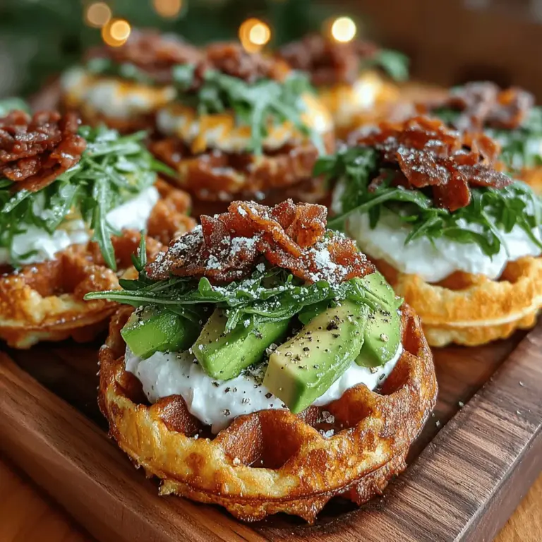 Das herzhafteste Cheddar-Schnittlauch-Waffel-Sandwich ist mehr als nur ein gewöhnliches Sandwich – es ist ein wahres Geschmackserlebnis! Dieses Rezept kombiniert die knusprige Textur von frisch gebackenen Waffeln mit der cremigen Füllung aus Avocado und griechischem Joghurt, garniert mit würzigem Cheddar und aromatischem Schnittlauch. Egal, ob du ein schnelles Mittagessen, einen Brunch mit Freunden oder ein schmackhaftes Abendessen zubereiten möchtest, diese Waffel-Sandwiches sind die perfekte Wahl.