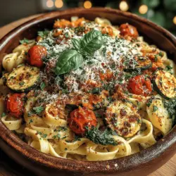 Die cremige Zucchini- und Tomaten-Pasta ist ein absolutes Highlight der italienischen Küche, das nicht nur durch seinen köstlichen Geschmack überzeugt, sondern auch durch seine einfache Zubereitung. In Zeiten, in denen frische und gesunde Zutaten immer mehr in den Fokus rücken, erfreut sich dieses Gericht großer Beliebtheit. Es ist perfekt für ein schnelles Abendessen unter der Woche oder als schmackhafte Option für ein geselliges Beisammensein mit Freunden und Familie.