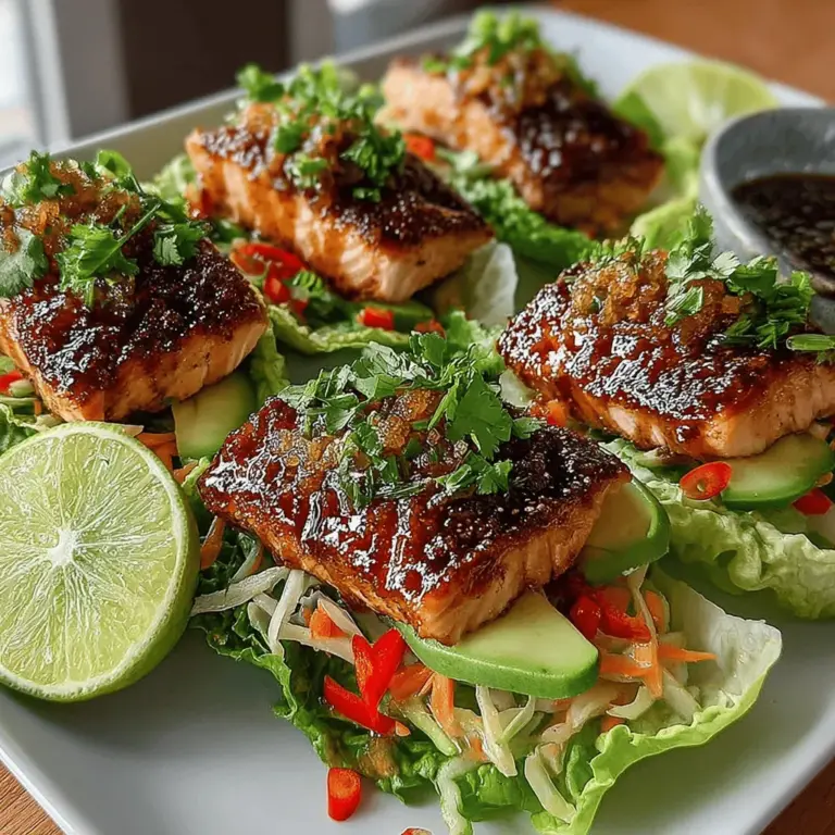 In der heutigen Zeit, in der gesundes Essen und frische Zutaten immer mehr in den Vordergrund rücken, erfreuen sich Lachs-Lettuce-Wraps wachsender Beliebtheit. Diese wraps sind eine großartige Alternative zu traditionellen Sandwiches oder Burgern und bieten eine Vielzahl von Aromen und Texturen. Die Kombination aus zartem Lachs, knackigem Gemüse und einer süßen Glasur macht sie zu einer perfekten Wahl für Mittagessen, Abendessen oder als Snack für zwischendurch.