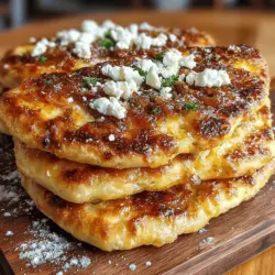Goldene Freude, auch bekannt als gefüllte Fladenbrote mit karamellisierten Zwiebeln und Feta, ist ein köstliches Gericht, das nicht nur den Gaumen erfreut, sondern auch einen Hauch von kulturellem Erbe in jede Küche bringt. Diese Fladenbrote sind in der mediterranen und nahöstlichen Küche verbreitet und bieten eine perfekte Kombination aus herzhaften Aromen und einer knusprigen Textur. Karamellisierte Zwiebeln verleihen dem Gericht eine süße Tiefe, während der Feta-Käse eine cremige, salzige Note hinzufügt. Dieses Gericht ist ideal für gesellige Anlässe, als Snack oder sogar als sättigendes Hauptgericht.