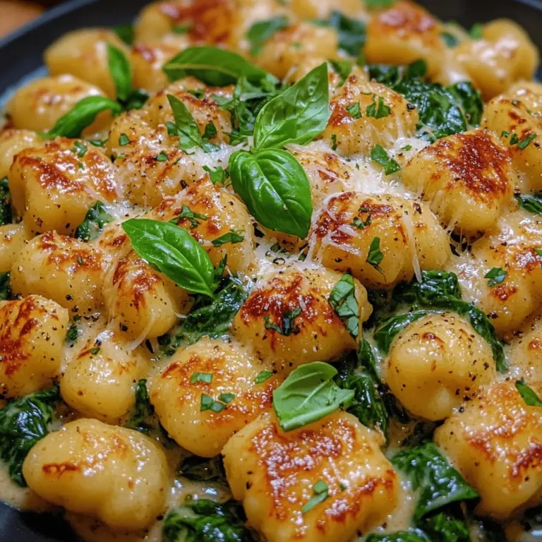 Wenn Sie auf der Suche nach einem schnellen und zugleich köstlichen Rezept sind, dann sind die cremigen Knoblauch-Spinat-Gnocchi genau das Richtige für Sie. Diese Kombination aus zarten Kartoffelgnocchi, frischem Spinat und einer reichhaltigen Knoblauch-Sahne-Sauce ist nicht nur ein Fest für die Sinne, sondern auch ein Rezept, das in der italienischen Küche eine besondere Beliebtheit genießt. Die Kombination dieser Zutaten macht das Gericht sowohl sättigend als auch geschmacklich tiefgründig.