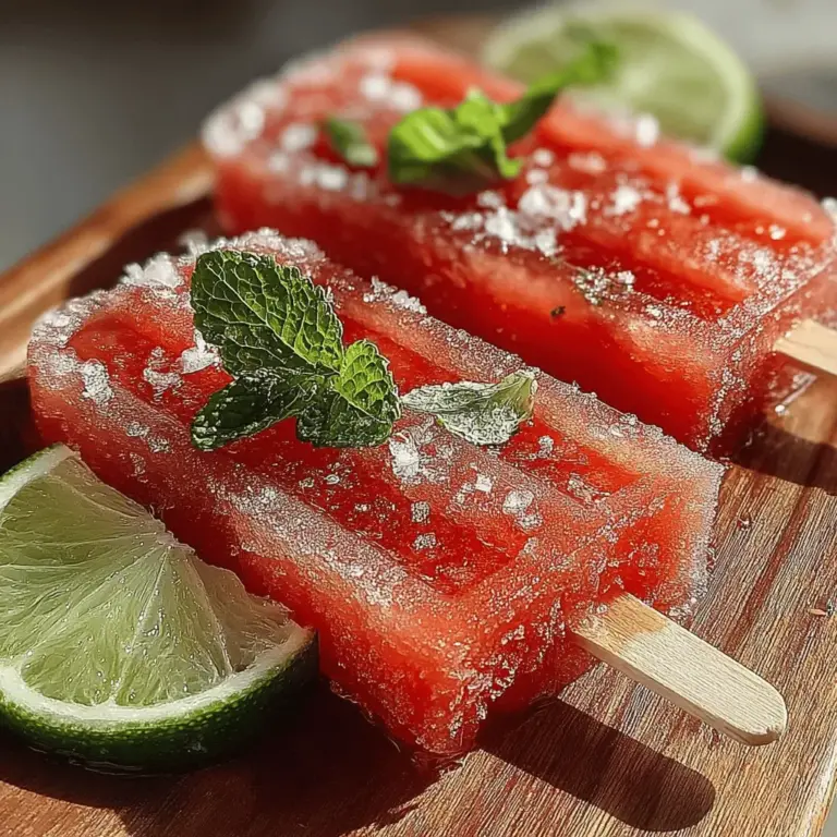 Wenn die Temperaturen steigen und die Sonne strahlt, gibt es nichts Erfrischenderes als ein kühler Snack, der sowohl lecker als auch gesund ist. Die Erfrischenden Wassermelonen Bliss Pops sind die perfekte Lösung, um sich an heißen Tagen abzukühlen. Dieses Rezept ist nicht nur einfach zuzubereiten, sondern auch eine großartige Möglichkeit, frisches Obst in die Ernährung zu integrieren. Sie sind eine großartige Wahl für Familien, Partys oder einfach nur als Snack für zwischendurch.