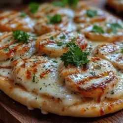 Eines der schönsten Dinge in der Küche ist die Möglichkeit, mit verschiedenen Zutaten zu experimentieren und köstliche Gerichte zu kreieren, die sowohl den Gaumen erfreuen als auch das Herz erwärmen. Rezepte sind nicht nur Anleitungen; sie sind eine Einladung, kreativ zu sein und neue Geschmackskombinationen zu entdecken. Heute stellen wir Ihnen ein einfaches, aber unglaublich schmackhaftes Gericht vor: das cremige Knoblauch-Alfredo-Fladenbrot. Dieses Rezept ist perfekt für ein schnelles Abendessen, einen gemütlichen Abend mit Freunden oder als Snack für besondere Anlässe.