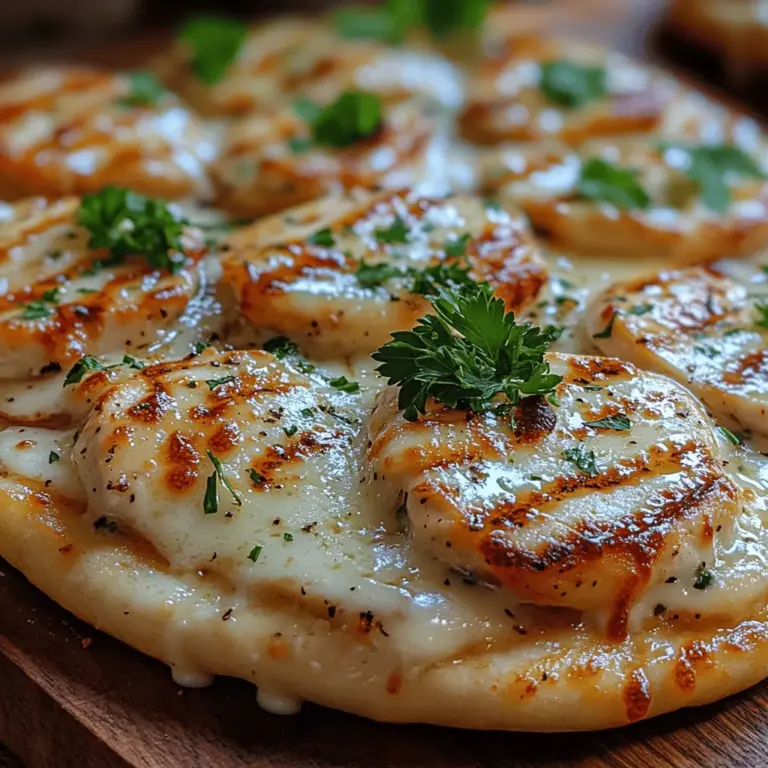 Eines der schönsten Dinge in der Küche ist die Möglichkeit, mit verschiedenen Zutaten zu experimentieren und köstliche Gerichte zu kreieren, die sowohl den Gaumen erfreuen als auch das Herz erwärmen. Rezepte sind nicht nur Anleitungen; sie sind eine Einladung, kreativ zu sein und neue Geschmackskombinationen zu entdecken. Heute stellen wir Ihnen ein einfaches, aber unglaublich schmackhaftes Gericht vor: das cremige Knoblauch-Alfredo-Fladenbrot. Dieses Rezept ist perfekt für ein schnelles Abendessen, einen gemütlichen Abend mit Freunden oder als Snack für besondere Anlässe.