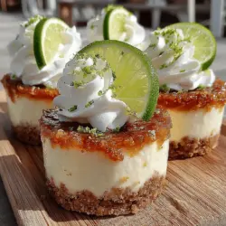 Wenn es um erfrischende Desserts geht, können wenige Gerichte mit dem köstlichen Geschmack von Key Lime Cheesecake mithalten. Diese Zesty No-Bake Key Lime Cheesecake Cups sind nicht nur unglaublich lecker, sondern auch einfach zuzubereiten. Sie kombinieren die spritzige Frische von Limetten mit einer cremigen Käsekuchenfüllung und einem knusprigen Graham-Cracker-Boden – perfekt für warme Sommertage oder als süßer Abschluss eines festlichen Abendessens.