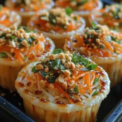 Die thailändische Küche ist bekannt für ihre aromatische Vielfalt und die harmonische Balance zwischen süßen, salzigen, sauren und scharfen Geschmäckern. Eine Spezialität, die diese Eigenschaften perfekt verkörpert, ist der knusprige Thai-Nudelsalat, serviert in knackigen Wonton-Schalen. Diese Köstlichkeit vereint frische Gemüse, Reisnudeln und ein würziges Dressing, das den Gaumen mit jedem Bissen verführt. Der Salat ist nicht nur ein Genuss, sondern auch eine Festlichkeit für die Augen, die auf jedem Tisch eine gute Figur macht.
