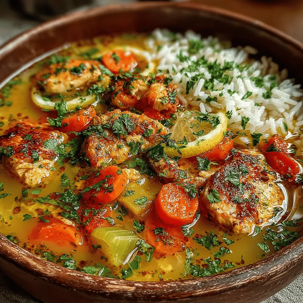Die Spritzige Zitronen-Hühnchen-Reis-Suppe ist nicht nur ein Genuss für den Gaumen, sondern auch eine umarmende Umarmung für die Seele – perfekt für kühle Tage oder wenn man einfach eine herzhafte Mahlzeit genießen möchte. Diese Suppe kombiniert zartes Hähnchenfleisch mit aromatischem Jasminreis und einer erfrischenden Zitronennote, die für eine einzigartige Geschmacksexplosion sorgt. In vielen Küchen weltweit findet sich eine Version dieser Suppe, oft zubereitet, um wärmende Eigenschaften zu bieten und die Sinne zu erfreuen.