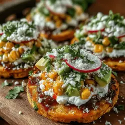 Wenn Sie auf der Suche nach einem erfrischenden und schmackhaften Snack oder einer leichten Mahlzeit sind, dann sind die cremigen Süßmaisküchlein mit Avocado genau das Richtige für Sie! Dieses Gericht kombiniert die Süße von frischen oder gerösteten Süßmaiskörnern mit der cremigen Textur von Avocado und einem Hauch von Limette, um ein Geschmackserlebnis zu schaffen, das sowohl einfach als auch köstlich ist. Die knusprigen Tostada-Schalen bieten die perfekte Basis für diese Kombination, und die Zugabe von griechischem Joghurt bringt eine cremige Komponente mit sich, die das Ganze abrundet.