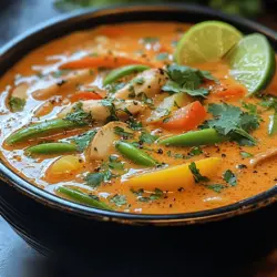Willkommen zu einem kulinarischen Abenteuer, das die Aromen Thailands direkt in Ihre Küche bringt! Heute präsentieren wir Ihnen unser köstliches Rezept für die Lush Thai Coconut Soup Delight – eine aromatische und cremige Kokosnuss-Suppe, die nicht nur den Gaumen erfreut, sondern auch den Körper mit wertvollen Nährstoffen versorgt. Diese Suppe ist nicht nur ein Fest für die Sinne, sondern auch ein perfektes Gericht, um Familie und Freunde zu beeindrucken.