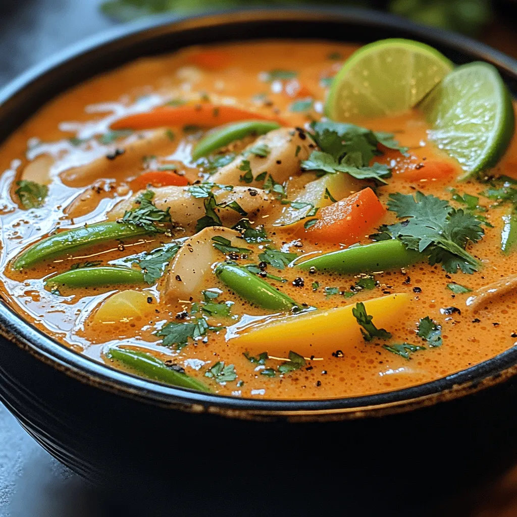 Willkommen zu einem kulinarischen Abenteuer, das die Aromen Thailands direkt in Ihre Küche bringt! Heute präsentieren wir Ihnen unser köstliches Rezept für die Lush Thai Coconut Soup Delight – eine aromatische und cremige Kokosnuss-Suppe, die nicht nur den Gaumen erfreut, sondern auch den Körper mit wertvollen Nährstoffen versorgt. Diese Suppe ist nicht nur ein Fest für die Sinne, sondern auch ein perfektes Gericht, um Familie und Freunde zu beeindrucken.
