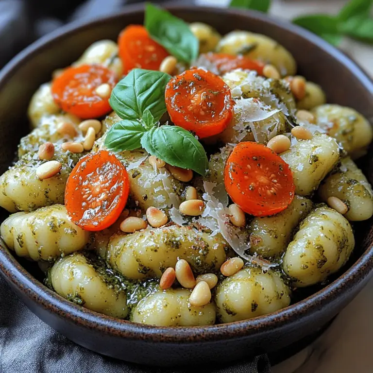 Gnocchi sind mehr als nur ein einfaches Nudelgericht; sie sind ein beliebtes italienisches Comfort Food, das in vielen Küchen auf der ganzen Welt geschätzt wird. Diese kleinen, weich gefüllten Teigklöße sind nicht nur köstlich, sondern auch vielseitig. Besonders in Kombination mit einem cremigen Basilikum-Pesto, das die Aromen von frischem Basilikum, nussigen Pinienkernen und würzigem Parmesan vereint, wird das Gericht zu einem wahren Geschmackserlebnis. In diesem Artikel zeigen wir Ihnen, wie Sie cremige Basilikum-Pesto-Gnocchi zubereiten können, die sowohl für ein schnelles Abendessen unter der Woche als auch für ein festliches Essen mit Freunden und Familie geeignet sind.