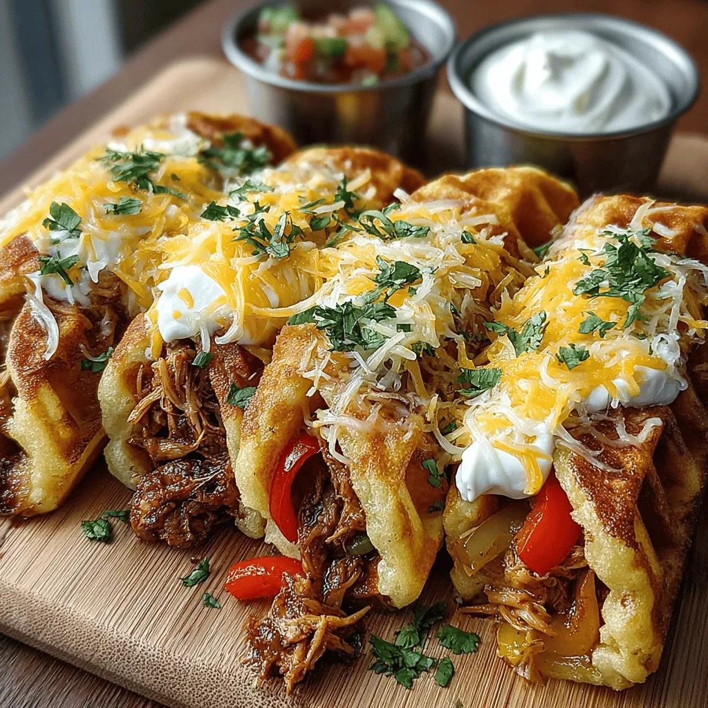 Die Grundidee hinter Waffle Wraps ist einfach: Statt traditioneller Tortillas werden knusprige Waffeln verwendet, um die Füllung einzuhüllen. Diese Kombination von Texturen und Geschmäckern macht jede Biss zu einem Erlebnis. Die zarte, gewürzte Hähnchenbrust, die mit buntem Gemüse kombiniert wird, sorgt für einen kräftigen Geschmack, während die Waffeln eine süße und knackige Komponente hinzufügen. Ein Hauch von frischem Koriander und ein Klecks Sauerrahm oder griechischer Joghurt runden das Ganze perfekt ab.