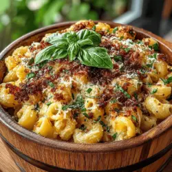 Willkommen zu unserem köstlichen Rezept für Ein-Topf Balsamico-Vinaigrette Makkaroni und Käse! Dieses Gericht ist nicht nur ein absoluter Genuss, sondern auch eine einfache und schnelle Lösung für stressige Wochentage. Die Kombination aus cremigem Käse, herzhaften Aromen und einer überraschenden Note von Balsamico-Vinaigrette macht diese Makkaroni und Käse zu einem unverwechselbaren Erlebnis. Besonders für Familien oder als Gericht für Gäste ist es eine perfekte Wahl, da es sowohl geschmacklich überzeugt als auch sich unkompliziert zubereiten lässt.