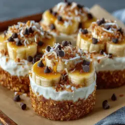 Wenn die Temperaturen steigen und die Sonne strahlt, gibt es nichts Besseres als einen erfrischenden Snack, der sowohl köstlich als auch gesund ist. Die gefrorenen Bananen-Kokos-Joghurt-Runden sind genau das! Diese einfachen, aber leckeren Häppchen vereinen die Süße reifer Bananen mit dem cremigen Geschmack von Kokosjoghurt und sind eine perfekte Wahl für alle, die nach einer gesunden Nascherei oder einem erfrischenden Dessert suchen.