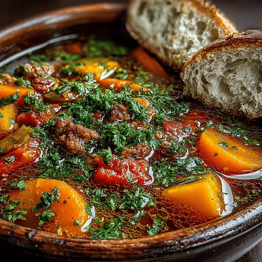 Lust auf eine herzhafte und wärmende Suppe, die perfekt für die kühleren Monate ist? Heute bereiten wir eine köstliche Crockpot Kürbis- und Puten-Suppe zu. Diese Suppe kombiniert die Süße des Butternut-Kürbisses mit dem herzhaften Geschmack von Putenfleisch und einer Vielzahl von frischem Gemüse. Sie ist nicht nur einfach zuzubereiten, sondern auch nährstoffreich und sättigend – genau das richtige Gericht, um sich an einem grauen Herbsttag zu verwöhnen.