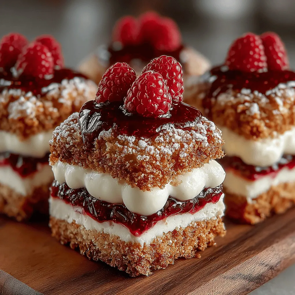 Himmlische Himbeertraum-Sandwiches sind eine köstliche und gesunde Dessertoption, die perfekt für den Sommer geeignet ist. Diese erfrischenden Sandwiches kombinieren cremigen griechischen Joghurt mit süßen, saftigen Himbeeren und knusprigen Keksen, die das perfekte Gleichgewicht zwischen süß und gesund bieten. Ideal für eine Gartenparty, ein Picknick oder einfach nur als kleine Belohnung nach einem langen Tag, diese Sandwiches sind nicht nur lecker, sondern auch einfach zuzubereiten.