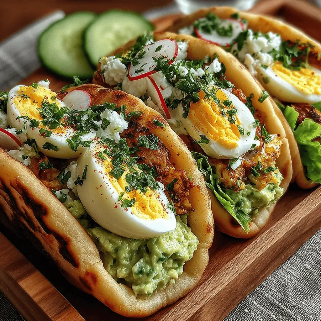 Der cremige Avocado-Ei-Salat in Pita-Taschen ist nicht nur eine gesunde, sondern auch eine köstliche Mahlzeit, die sich perfekt für ein schnelles Mittagessen oder einen Snack eignet. Mit seiner Kombination aus reifen Avocados und hartgekochten Eiern bietet dieses Rezept eine wunderbare Mischung aus Texturen und Geschmäckern, die sowohl sättigend als auch nährstoffreich ist. Die cremige Konsistenz der Avocado kombiniert mit dem Protein der Eier macht diesen Salat zu einer hervorragenden Wahl für eine ausgewogene Ernährung.