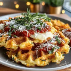 Die Mini Zucchini-Parmesan-Waffel-Slider sind eine köstliche und kreative Art, Zucchini in Ihre Mahlzeiten zu integrieren. Diese kleinen Leckerbissen sind nicht nur einfach zuzubereiten, sondern bieten auch eine gesunde Alternative zu herkömmlichen Burgern oder Sandwiches. Die Kombination aus frisch geriebener Zucchini, würzigem Parmesan und schmelzendem Mozzarella sorgt für einen geschmacklichen Höhepunkt, der sowohl Kinder als auch Erwachsene begeistert. Ob als Snack für eine Party, zum Mittagessen oder als leichtes Abendessen – diese Waffel-Slider sind vielseitig und immer ein Hit.