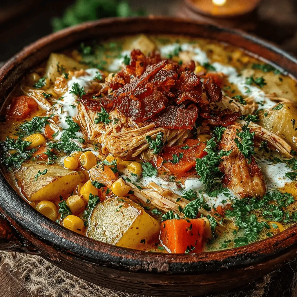 Die rustikale Herbst-Crockpot-Hühnchen- und Maissuppe ist mehr als nur ein Gericht; sie ist eine Ode an die gemütlichen Herbsttage, an denen man sich nach einem langen Tag nach etwas Warmem und Herzhaftem sehnt. Diese Suppe vereint die Aromen von zartem Hühnchen, süßem Mais, frischem Gemüse und einer cremigen Basis zu einem perfekten Wohlfühlessen, das nicht nur sättigt, sondern auch die Seele wärmt. Sie ist einfach zuzubereiten und eignet sich hervorragend für kalte Tage, an denen man mehr Zeit drinnen verbringen möchte.
