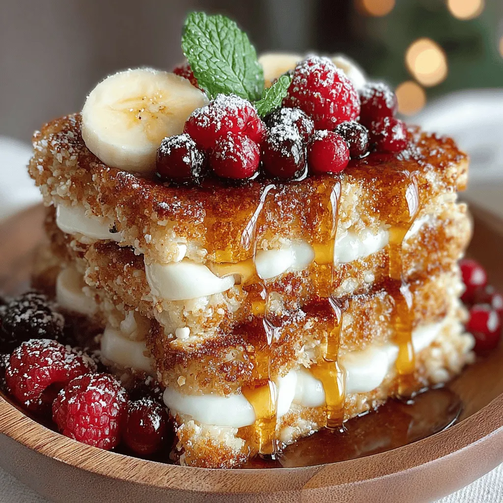 Wenn es um Frühstücksfreuden geht, gibt es kaum etwas Verlockenderes als die Kombination aus fluffigem französischem Toast und knusprigem Müsli. Die Mini Französischen Toast-Cereal-Slider sind nicht nur ein echter Hingucker, sondern auch eine kreative Neuinterpretation eines klassischen Frühstücksgerichts. Dieses Rezept vereint die Süße von Brioche oder Challah-Brot mit der Cremigkeit von Eiern und Milch, ergänzt durch das knusprige Element von kleinen Frühstücks-Müslis und frischen Früchten. Perfekt für einen Brunch oder ein besonderes Familienfrühstück, lässt sich dieses Gericht sowohl warm als auch kalt genießen und wird sicher die Herzen Ihrer Gäste erobern.