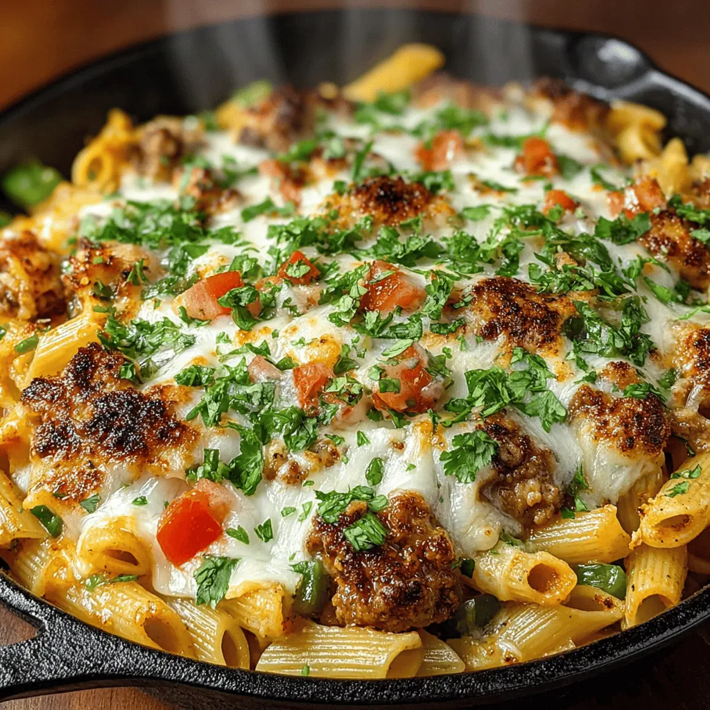 Die Käse Grüne Chili Pasta Pfanne ist ein köstliches und einfaches Gericht, das sowohl für Familienessen als auch für gesellige Zusammenkünfte geeignet ist. Dieses Rezept vereint die Aromen von frischen Zutaten, Gewürzen und dem unwiderstehlichen Geschmack von geschmolzenem Käse. Die Kombination aus Pasta, Chilis und einer cremigen Sauce macht dieses Gericht zu einem echten Genuss und einer beliebten Wahl in vielen Haushalten.