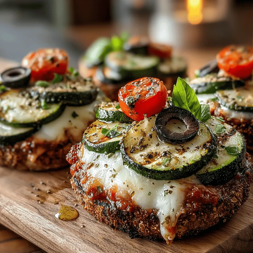Die Zesty Zucchini Pita Pizzas sind eine wunderbare Möglichkeit, gesunde Zutaten in ein beliebtes Gericht zu verwandeln. Diese kreative Variante der Pizza kombiniert die frischen Aromen von Zucchini, Kirschtomaten und aromatischen Kräutern auf einer knusprigen Vollkorn-Pita. Ideal als schnelles Mittagessen, leichtes Abendessen oder sogar als sättigender Snack, bietet dieses Rezept eine köstliche Option für jeden, der seine Mahlzeiten selbst zubereiten möchte.