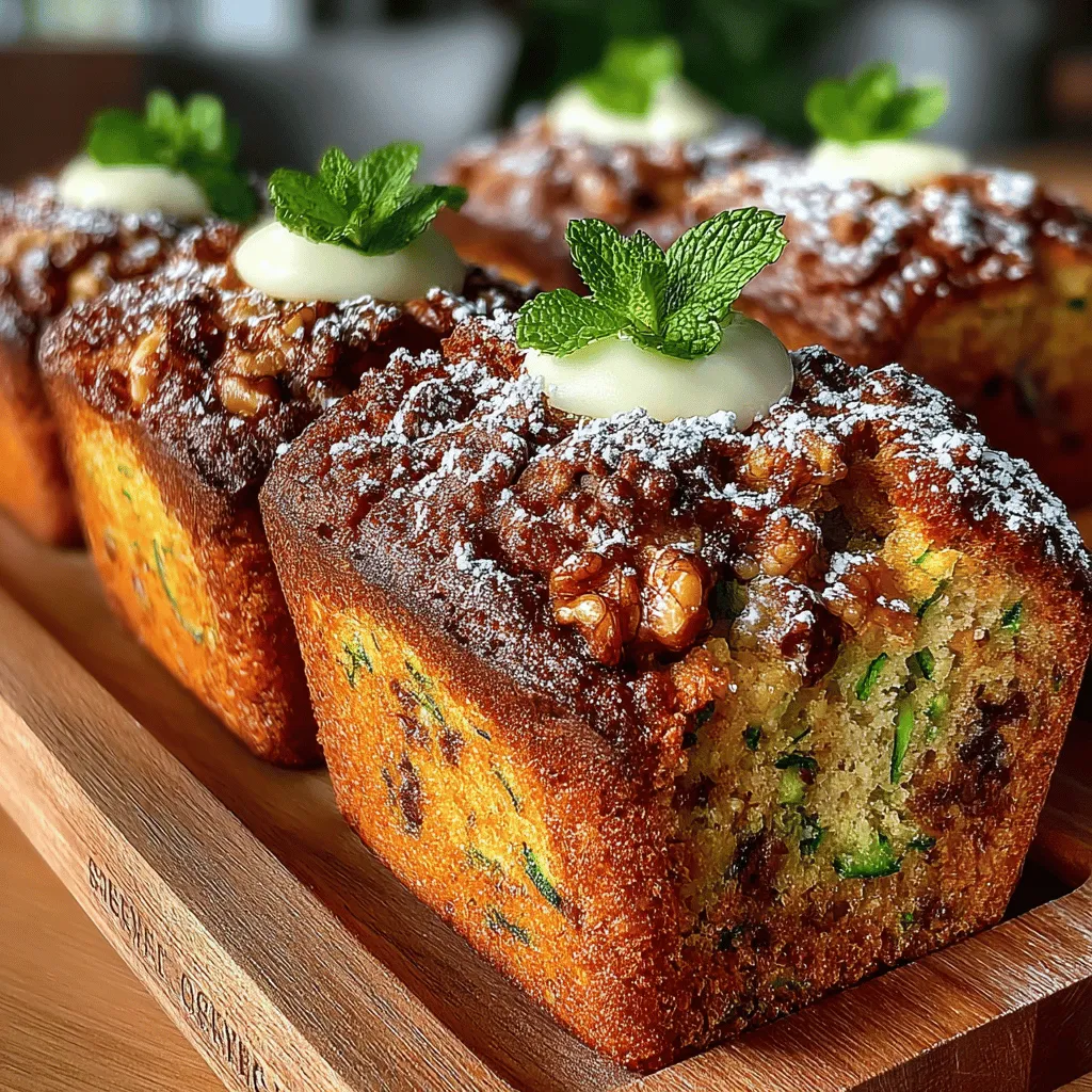 Zucchini-Brot ist nicht nur lecker, sondern auch eine hervorragende Möglichkeit, Gemüse in Ihre Ernährung einzubauen. Diese köstlichen Mini-Zucchini-Brotlaibe sind eine kreative und gesunde Wahl für den Snack zwischendurch oder zum Frühstück. Die Kombination aus geriebener Zucchini, aromatischen Gewürzen und einer süßen Note macht dieses Rezept zu einem zeitlosen Favoriten in vielen Haushalten. Die Zucchini sorgt nicht nur für eine herrlich saftige Textur, sondern auch für einen zusätzlichen Nährstoffschub, ohne den Geschmack zu überwältigen.