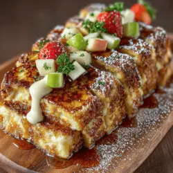 In der Welt der Frühstücksgerichte gibt es kaum etwas, das so herzhaft und tröstlich ist wie French Toast. Diese klassischen französischen Toastscheiben sind nicht nur schnell zubereitet, sondern bieten auch unzählige Variationen, die jeden Morgen zu etwas Besonderem machen. Heute präsentieren wir Ihnen ein Rezept für Apfel-Zimt French Toast-Sticks. Dieses Gericht kombiniert die süßen, warmen Aromen von Zimt und Äpfeln mit der köstlichen Basis von French Toast und ist perfekt für ein gemütliches Wochenende oder einen besonderen Anlass.