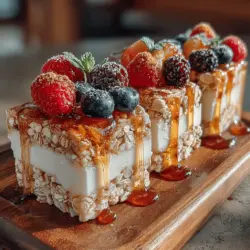 In der modernen Ernährung gewinnt der gesunde Snack zunehmend an Bedeutung, und gefrorene Joghurt-Hafer-Snackriegel sind eine köstliche und nahrhafte Option, die sowohl für Erwachsene als auch für Kinder ideal ist. Diese Riegel sind nicht nur einfach zuzubereiten, sondern auch eine hervorragende Wahl für einen schnellen Energieschub im Alltag. Sie kombinieren die herzhaften Aromen von Haferflocken, frischen Beeren und cremigem Joghurt, um einen Snack zu kreieren, der sowohl sättigend als auch geschmackvoll ist.