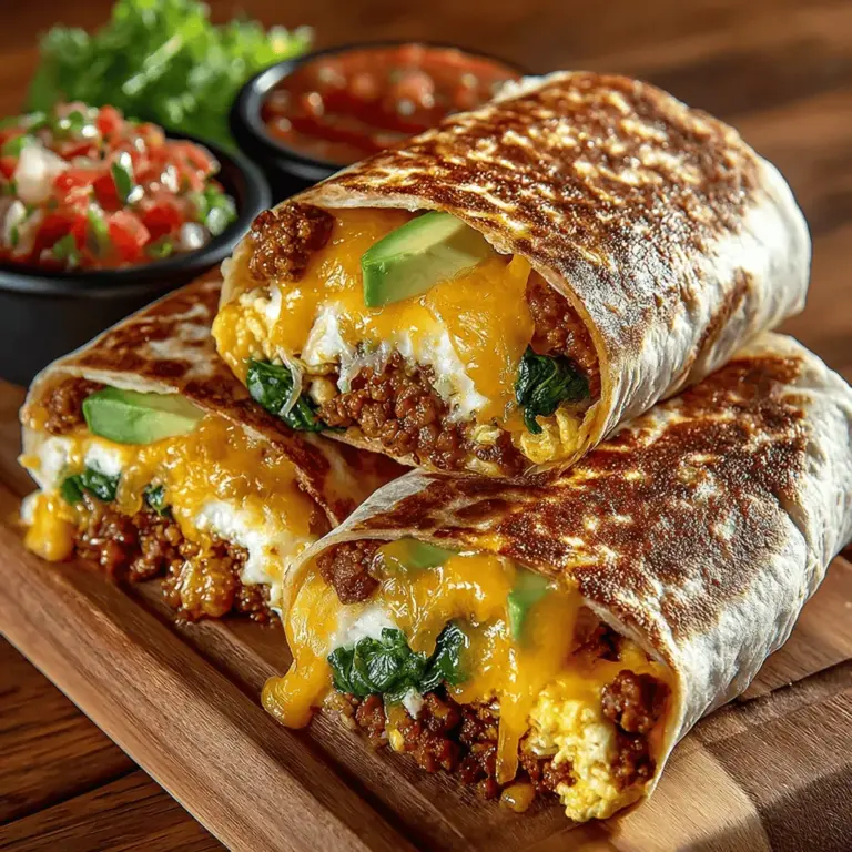 Willkommen zu einem köstlichen und nahrhaften Rezept, das Ihren Frühstücks- oder Brunch-Tisch im Nu beleben wird: die Hatch Chili Truthahn Frühstückswraps! Diese Wraps sind nicht nur einfach zuzubereiten, sondern auch vollgepackt mit Geschmack und Nährstoffen. Das Hauptaugenmerk liegt auf dem zarten und saftigen Truthahnfleisch, das perfekt mit den milden, rauchigen Aromen der Hatch grünen Chilis harmoniert. Diese Mischung wird durch frischen Spinat und cremige Avocado ergänzt, was die Wraps zu einem Genuss für alle Sinne macht.