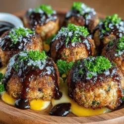 Gebackene Feigenmarmelade-Fleischbällchen sind eine aufregende und schmackhafte Kombination aus herzhaften Fleischbällchen und der süßen, fruchtigen Note von Feigenmarmelade. Dieses Gericht ist nicht nur eine hervorragende Wahl für eine Vorspeise oder ein Hauptgericht, sondern auch eine gesunde Option, die die Vorzüge frischer Zutaten nutzt. Ob für ein festliches Dinner, einen gemütlichen Abend mit Freunden oder einfach nur für eine genussvolle Familienmahlzeit, diese Fleischbällchen werden sicherlich alle begeistern.
