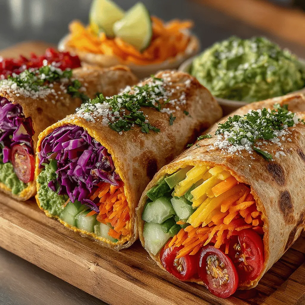 Gemüse Wraps haben ihren Ursprung in der gesunden Küche und sind mittlerweile ein fester Bestandteil vieler Ernährungstrends. Ursprünglich wurden Wraps oft mit Tortillas gefüllt, die mit verschiedenen Zutaten und Saucen kombiniert wurden. In den letzten Jahren haben sie an Beliebtheit gewonnen, da immer mehr Menschen Wert auf eine ausgewogene Ernährung legen und kreative Möglichkeiten suchen, um Gemüse in ihre Mahlzeiten zu integrieren. Die Regenbogen Sommer Gemüse Wraps bringen nicht nur Farbe auf den Teller, sondern bieten auch eine köstliche Möglichkeit, die täglichen Gemüseempfehlungen zu erfüllen.